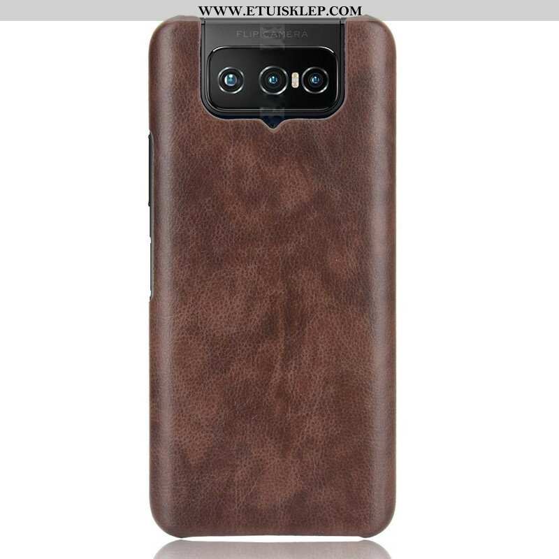 Etui do Asus Zenfone 7 / 7 Pro Efekt Skóry Liczi